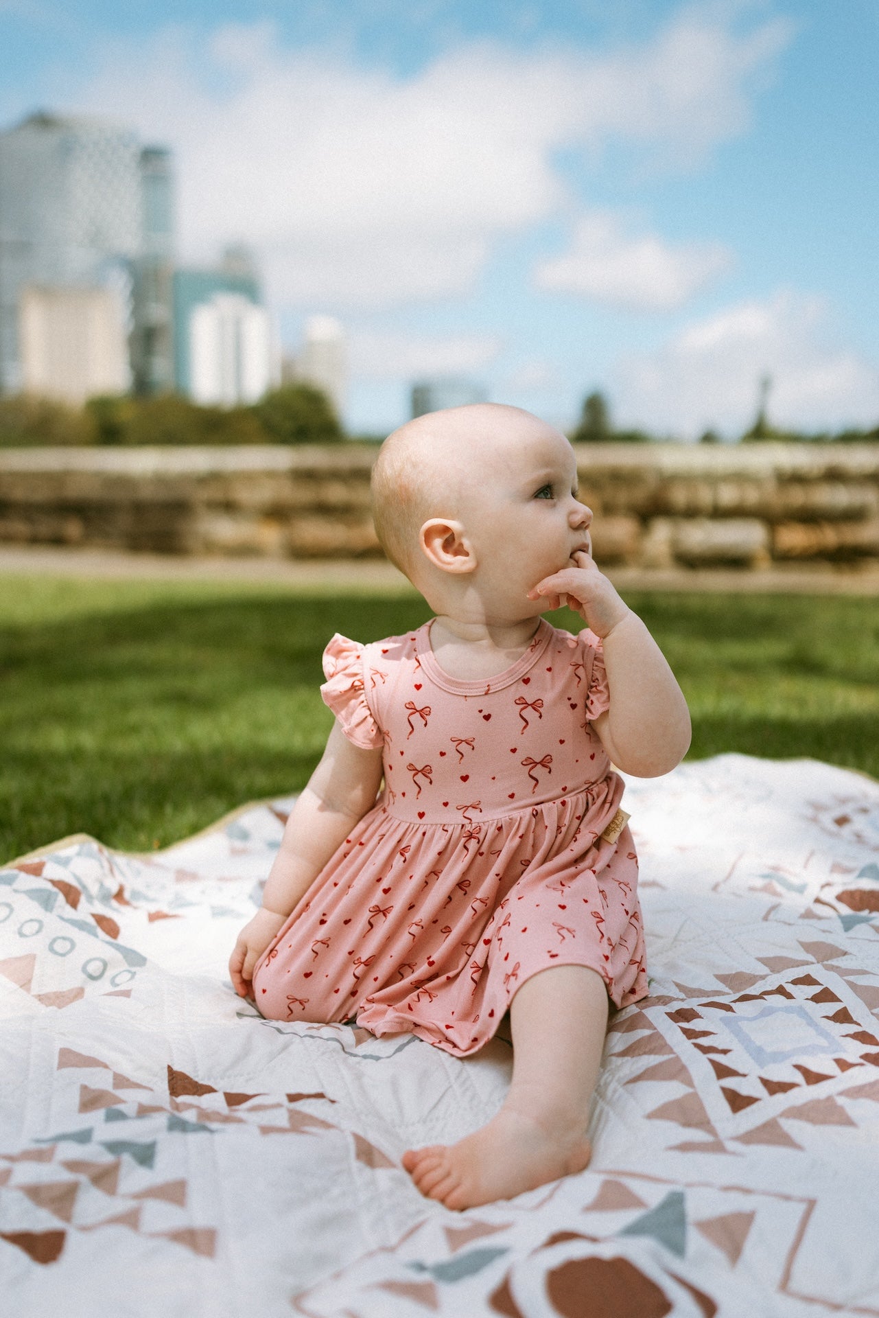 Magnetic Little Bow Baby Dress