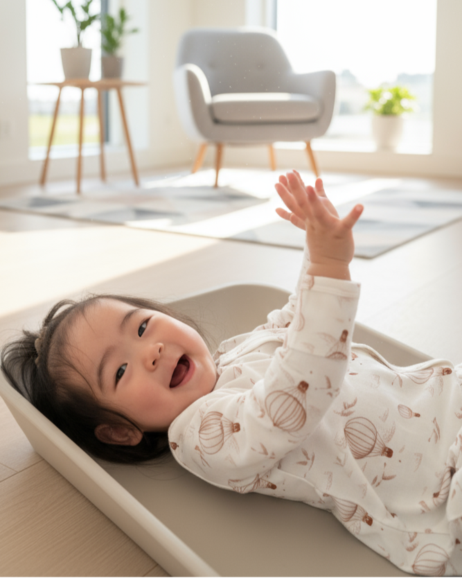 hot air balloon pattern baby onsie