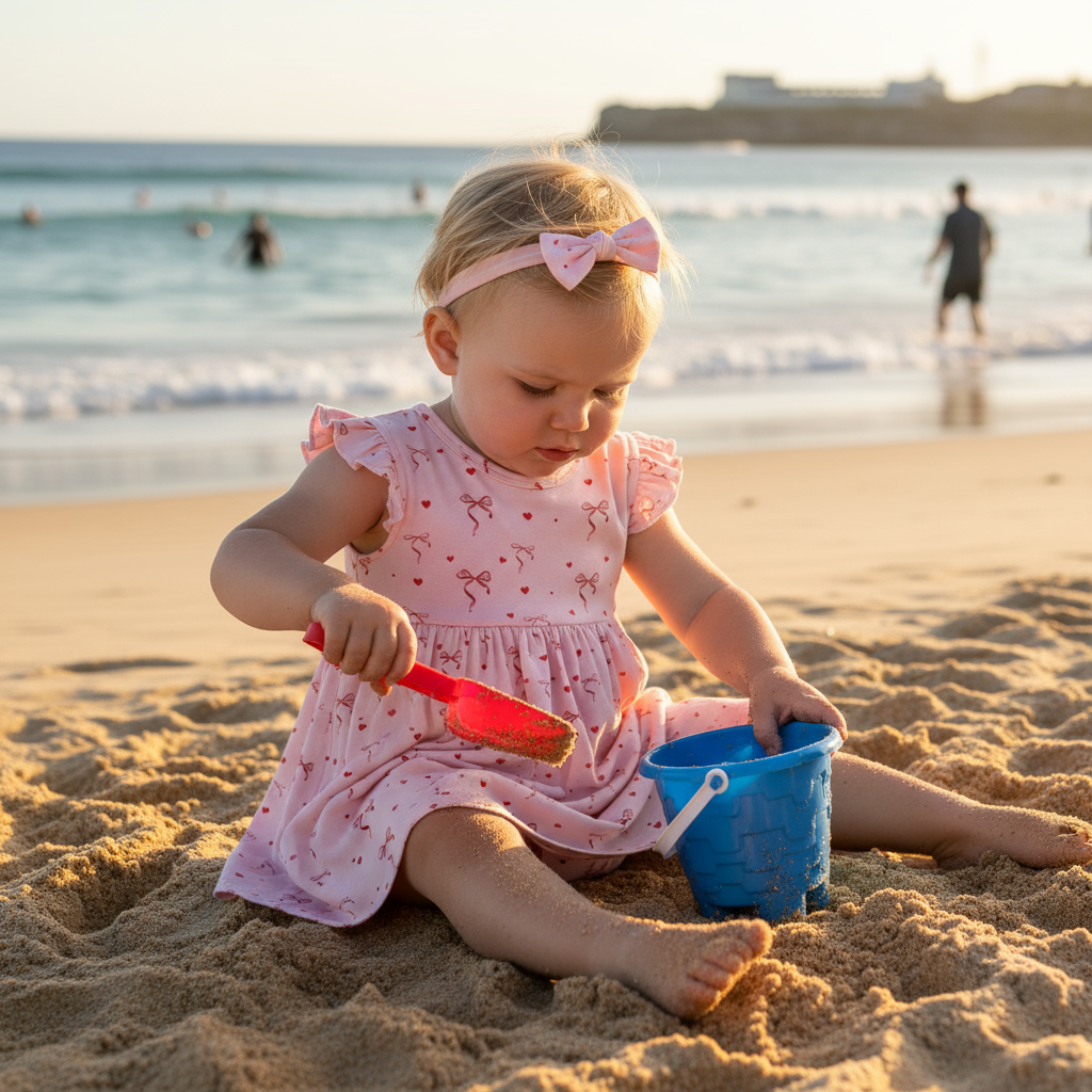 Magnetic Little Bow Baby Dress